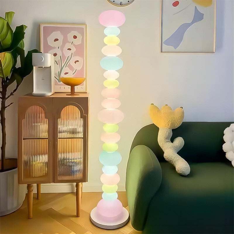 Rainbow Candy Color Gourd Floor Lamp