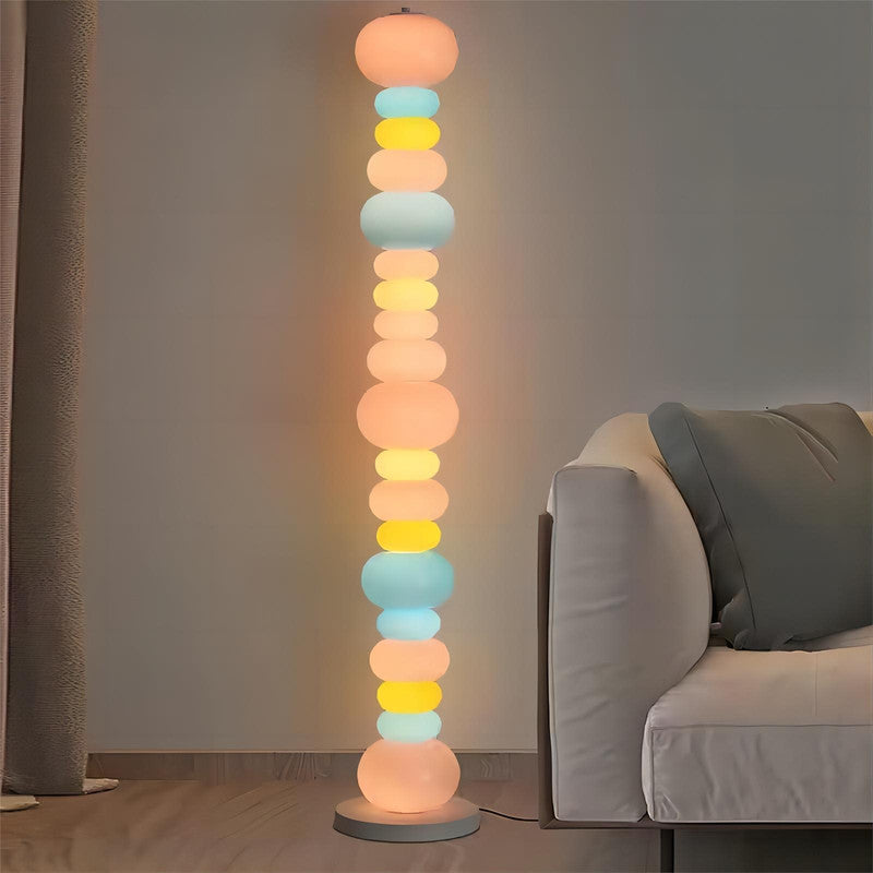 Rainbow Candy Color Gourd Floor Lamp