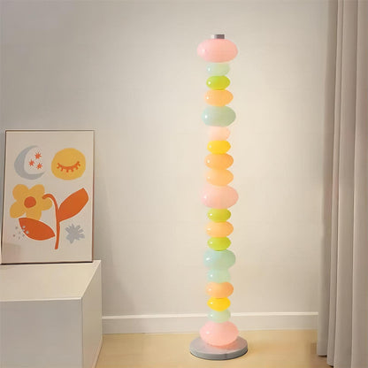 Rainbow Candy Color Gourd Floor Lamp