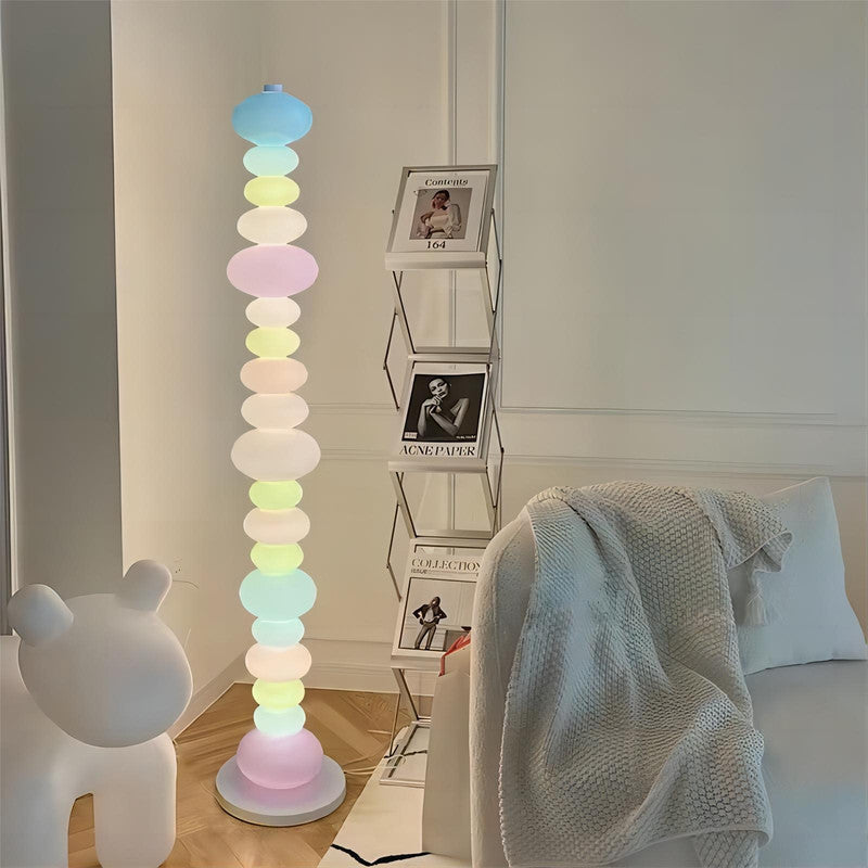 Rainbow Candy Color Gourd Floor Lamp