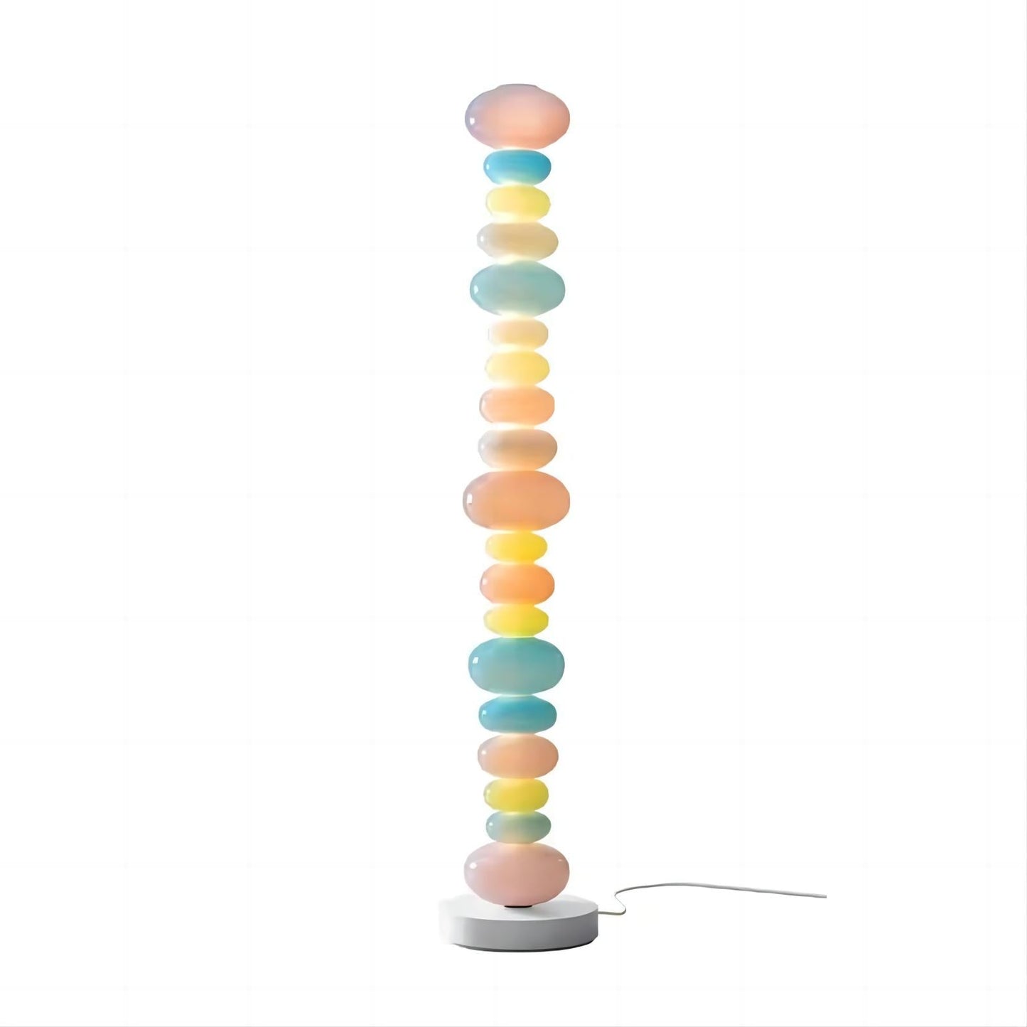 Rainbow Candy Color Gourd Floor Lamp