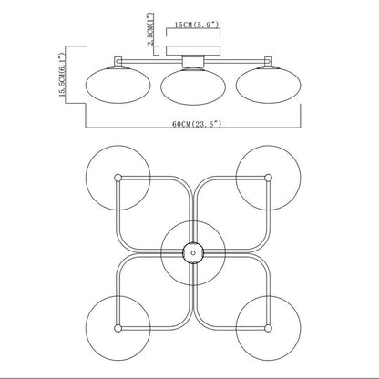 Glass Flush Mount